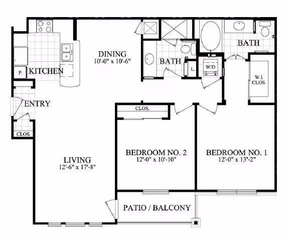 Unit 0821 floor plan